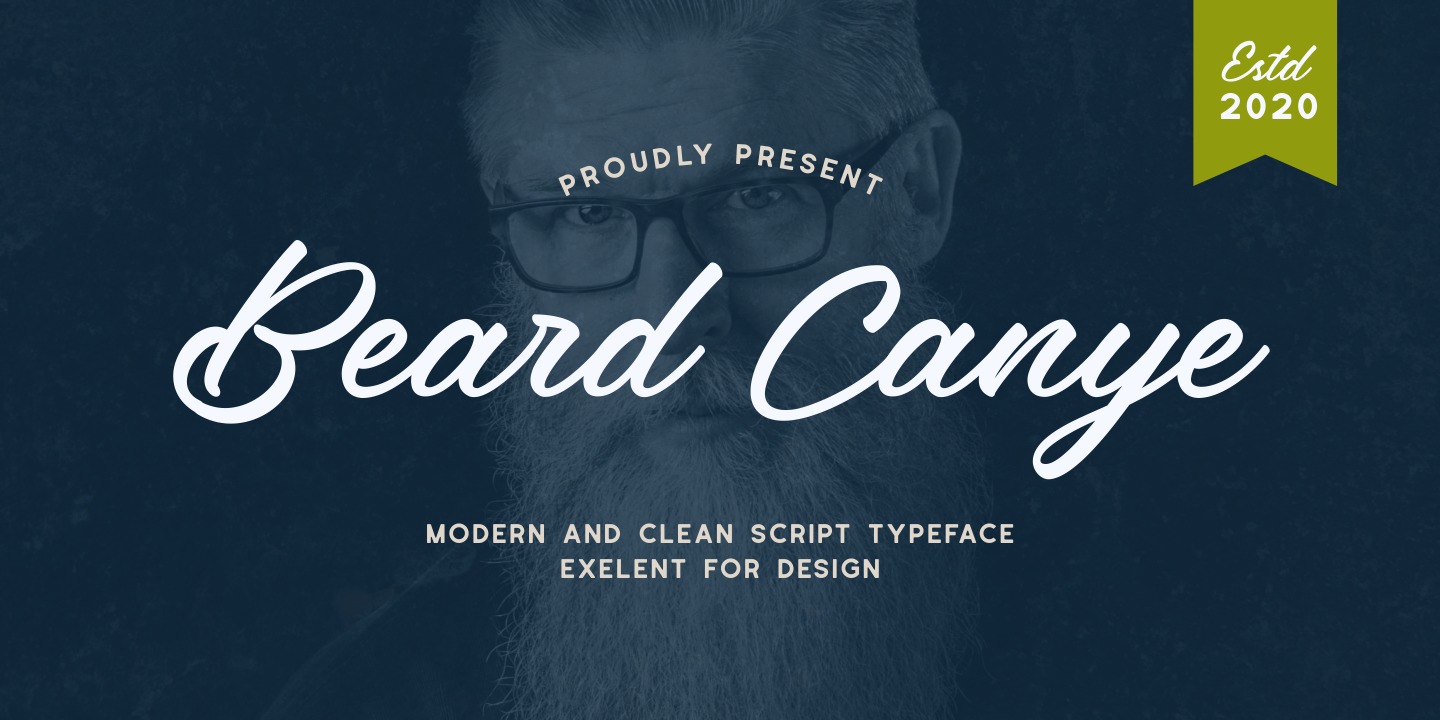 Schriftart Beard Canye
